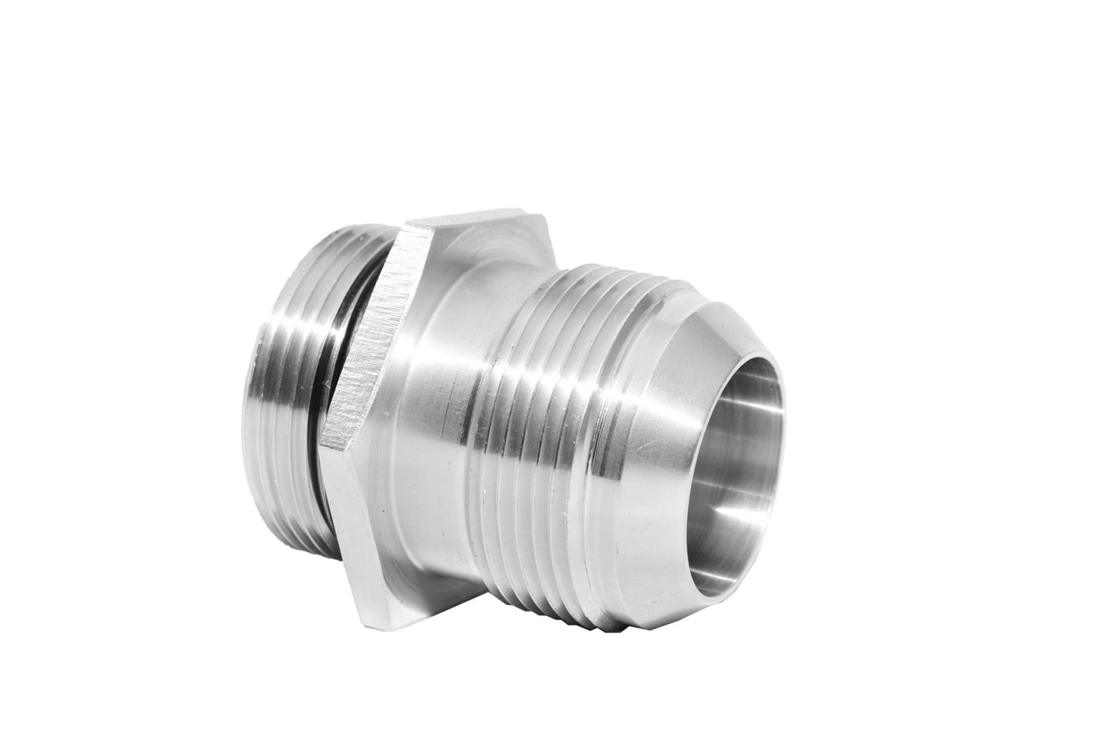 PWR North America AN to Straight Cut O-Ring Fittings 78-00102 Fitting, Adapter, Cut, Straight, Aluminum, Natural, -20 AN, -20 AN, Each thumbnail 2