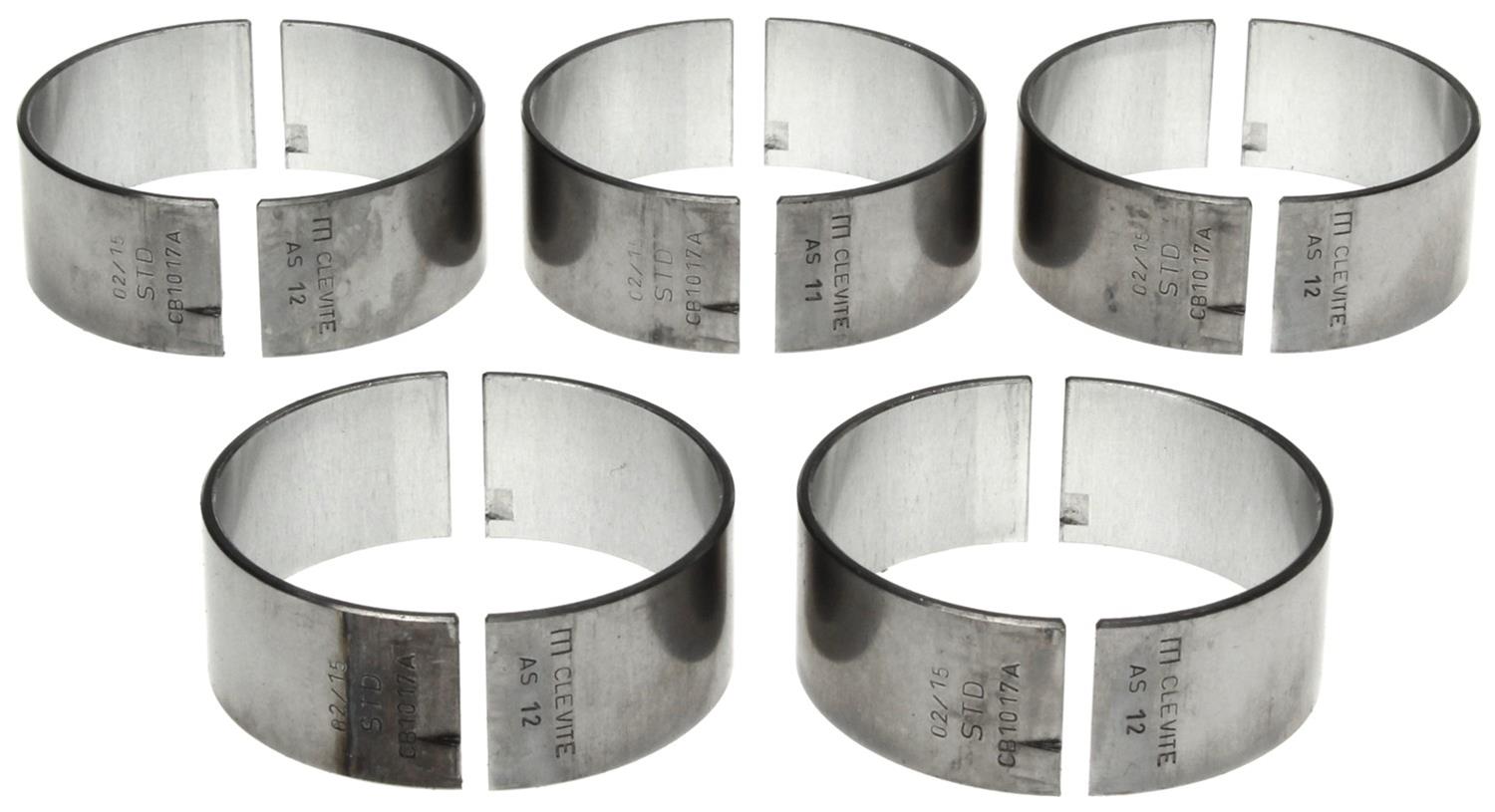 Clevite AL-Series Rod Bearings CB-1017A(5) Bearings, AL-Series, Direct Replacement, Standard Size, Audi, Volkswagen, 2.2L, L5, Set of 5