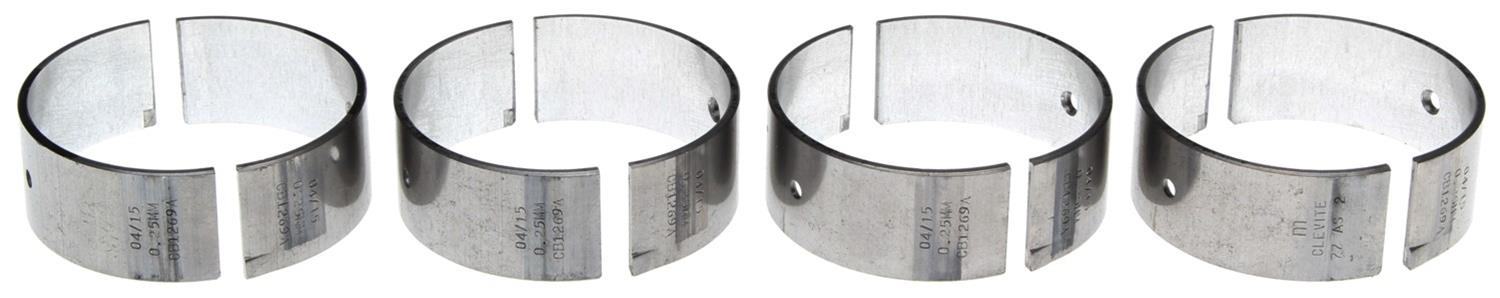 Clevite AL-Series Rod Bearings CB-1269A-.25MM(4) Bearings, AL-Series, Direct Replacement, .25mm Crankshaft Undersize, Chrysler, Plymouth, Dodge, 2.2/2.5L, L4, Set of 4