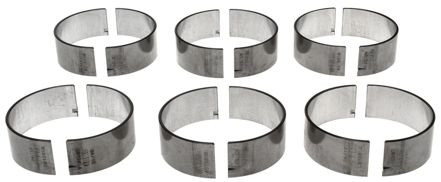 Clevite AL-Series Rod Bearings CB-1385A-.75MM(6) Bearings, AL-Series, Direct Replacement, .75mm Crankshaft Undersize, Ford, 3.0L, Set of 6