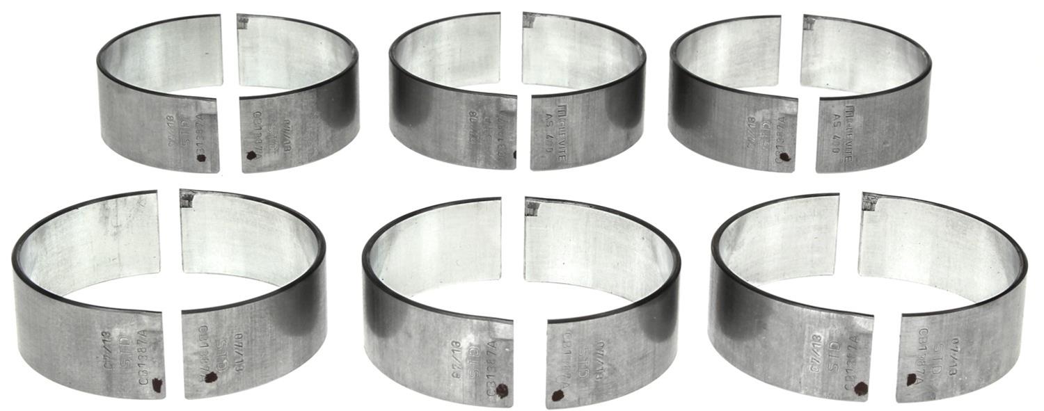 Clevite AL-Series Rod Bearings CB-1387A(6) Bearings, AL-Series, Direct Replacement, Standard Size, Dodge, 3.9L, Set of 6