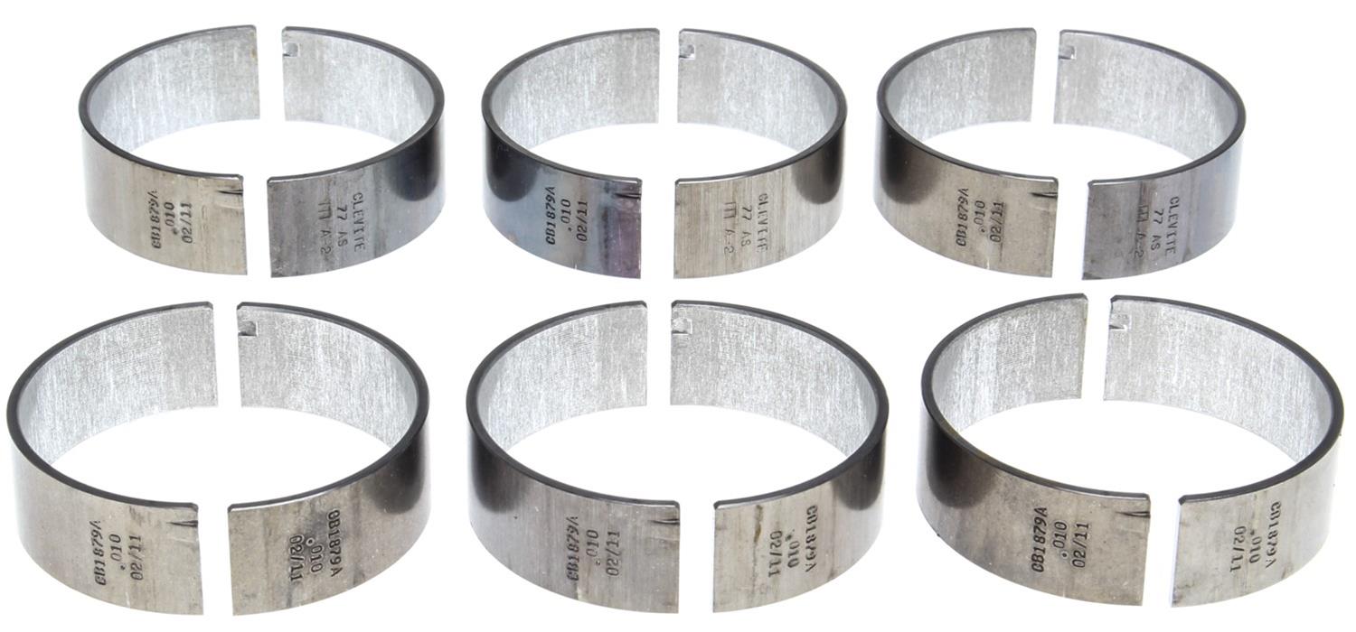 Clevite AL-Series Rod Bearings CB-1879A-10(6) Bearing, AL-Series, AL-5, 0.010 in. Crankshaft Undersize, Buick, Cadillac, Chevy, Pontiac, Saturn, Suzuki, Set of 6