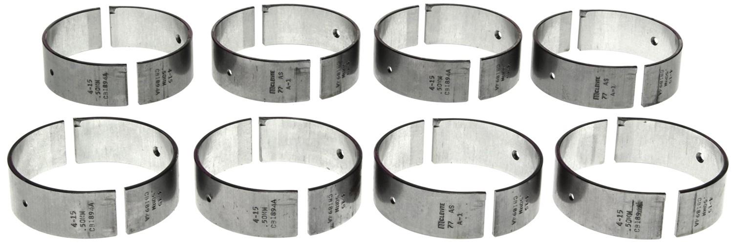 Clevite AL-Series Rod Bearings CB-1894A-.50MM(8) Bearing, A-Series, 0.50mm Crankshaft Undersize, AL-5, Infiniti, Nissan, Set of 8