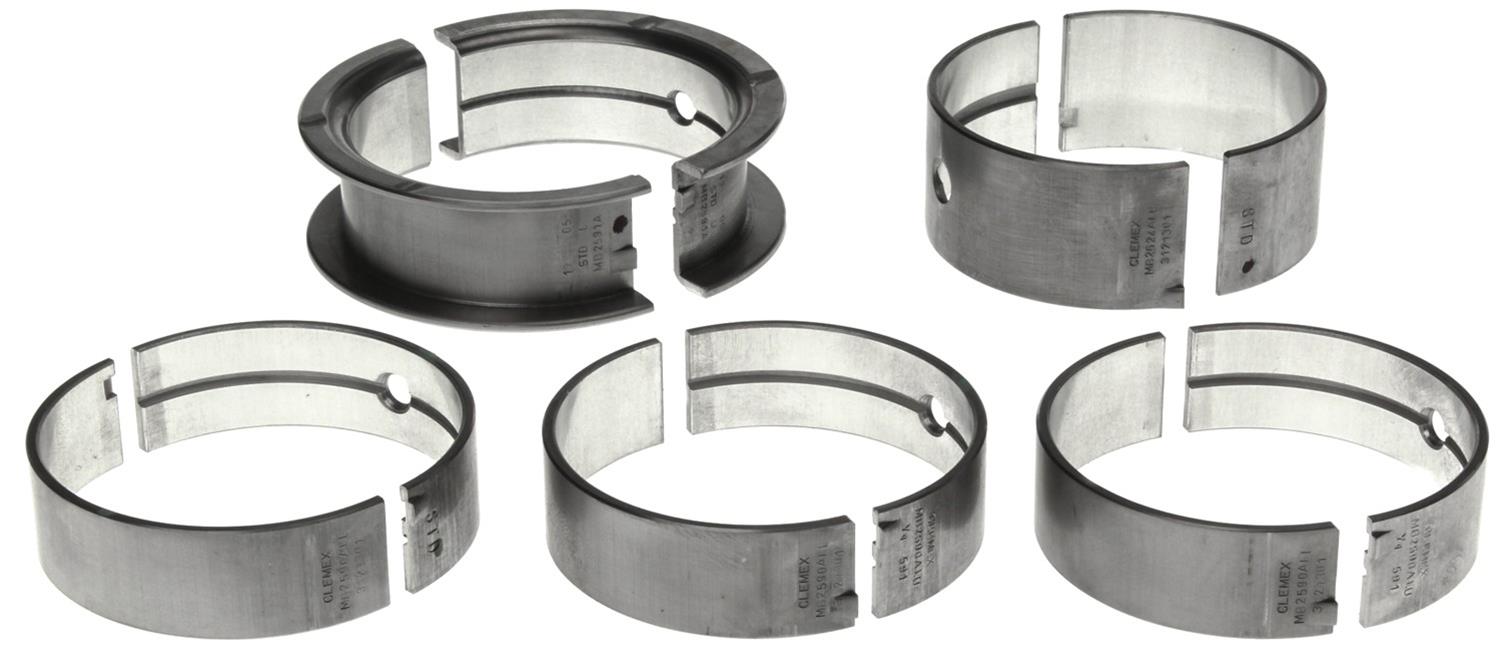 Clevite AL-Series Main Bearings MS-1051A Bearings, AL-Series, Direct Replacement, Standard Size, Chrysler, Plymouth, Dodge, 5.9L, V8, Set of 5