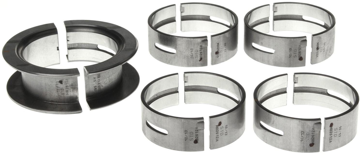 Clevite AL-Series Main Bearings MS-1117A-.25MM Bearings, AL-Series, Direct Replacement, .25mm Crankshaft Undersize, Ford, Mercury, 2.3L, L4, Set of 5