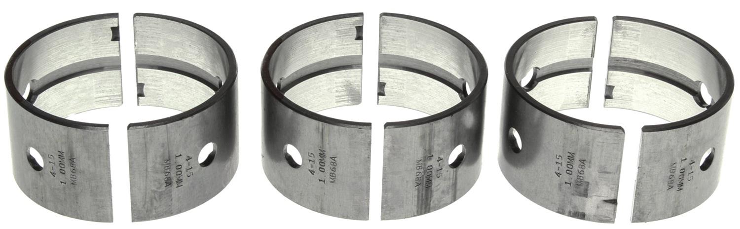 Clevite AL-Series Main Bearings MS-1329A-1.00MM Bearings, AL-Series, Direct Replacement, 1.00mm Crankshaft Undersize, Nissan, 1.3L, L4, Set of 3