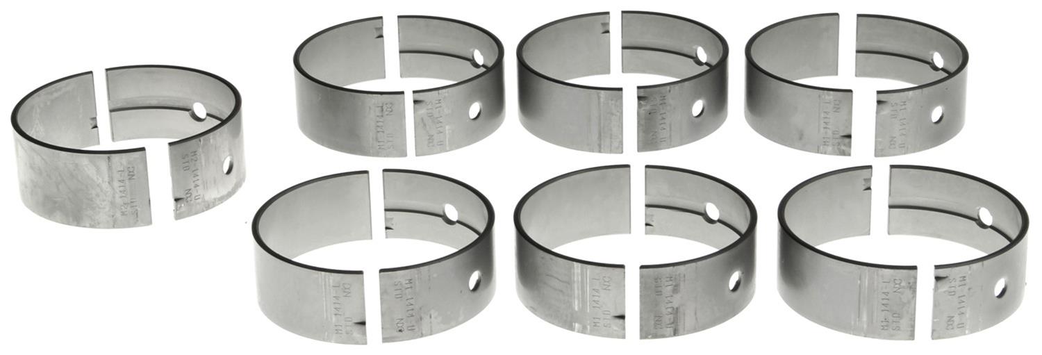 Clevite P-Series Main Bearings for 1984-1986 CELICA, 1984-1992 CRESSIDA, 1986-1992 SUPRA - MS-1774P Bearings, P Series, 1/2 Groove, Standard Size, Tri Metal, Toyota, 2.8, 3.0L, L6, Set of 7