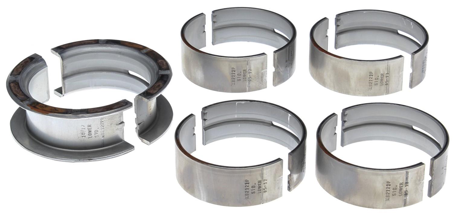 Clevite P-Series Main Bearings MS-590P Bearings, P Series, 1/2 Groove, Standard Size, Tri Metal, Ford, Small Block, Set of 5