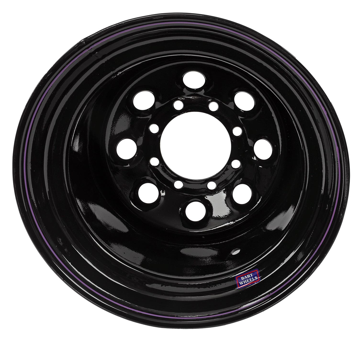 必見❗️美品❗️艶消しブラック❗️ニューペイント❗️14 インチ 鉄ホイール、タイヤ付❗️ Bart Wheels 413-1208 Bart Wheels Super Trucker Black Wheels