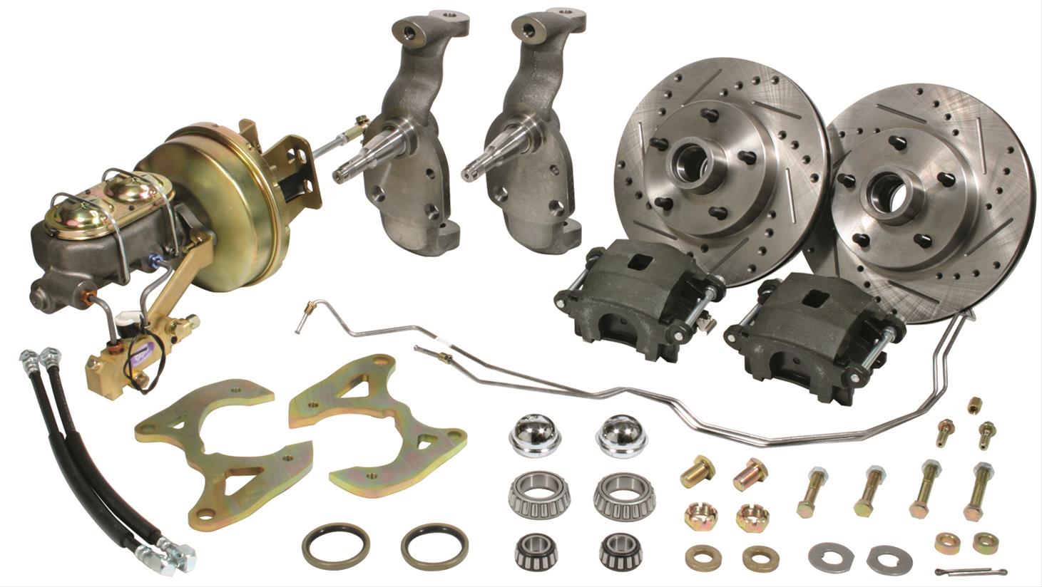 Classic Performance 5864CBK S 7 Classic Performance 1955 64 Chevy Fullsize Car Complete Stock Spindle Disc Brake Kits Summit Racing