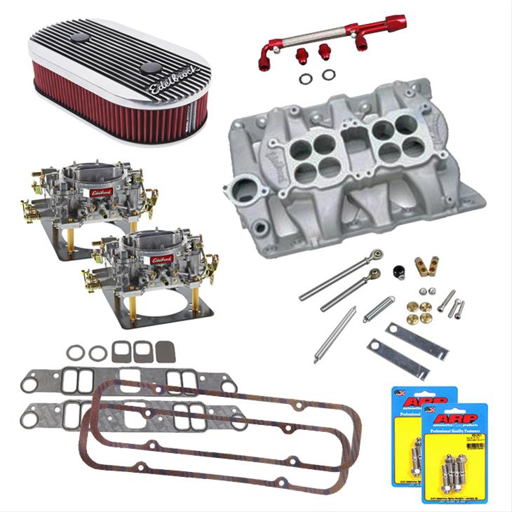 Summit Racing 030152 Summit Racing™ Intake Manifold, Carburetor, and Air Cleaner Pro Packs