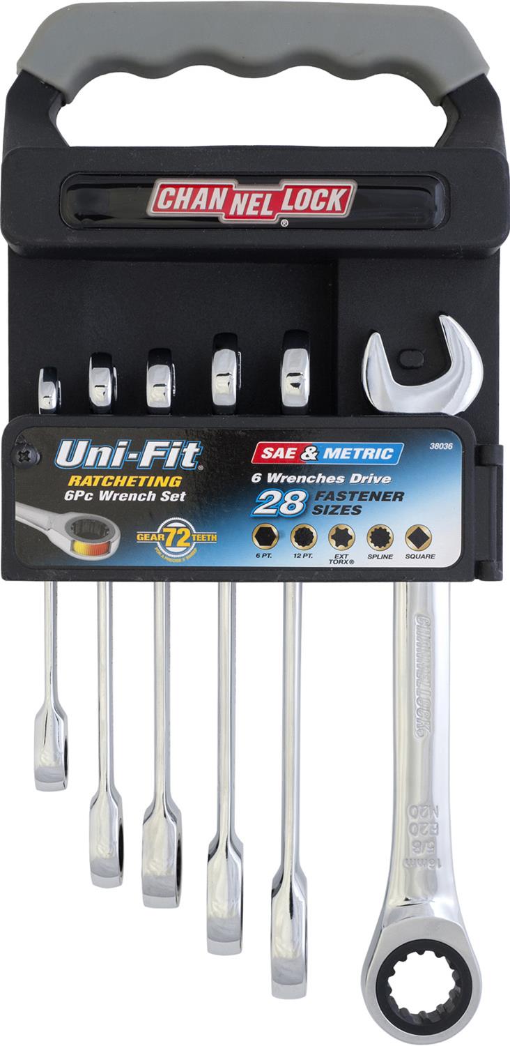 Channellock 38036 CHANNELLOCK UniFit Ratcheting Combination Wrench