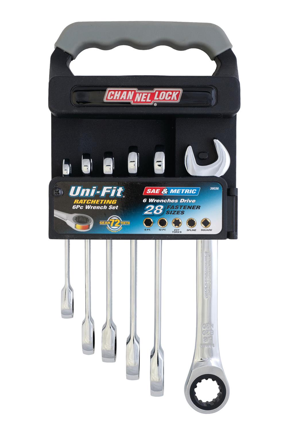 Channellock 38036 CHANNELLOCK Uni-Fit Ratcheting Combination