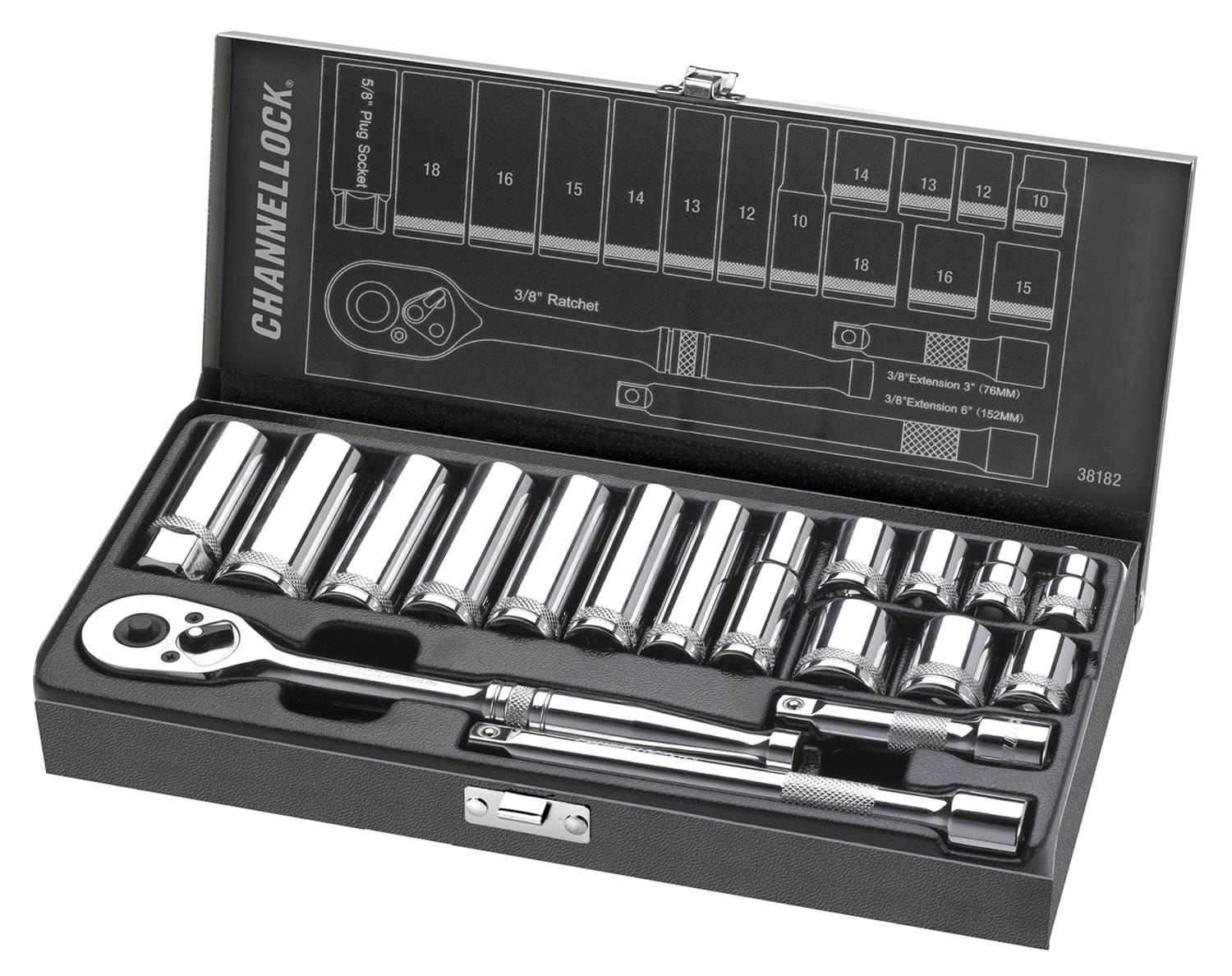 さっち✨2点set☆ Channellock 38182 CHANNELLOCK 18-Piece Socket Sets | Summit Racing