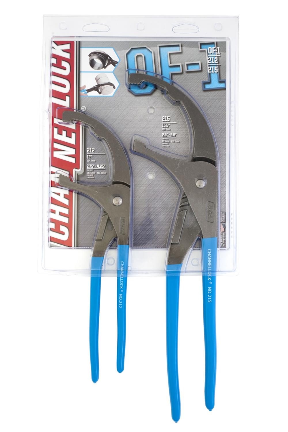 Channellock OF1 CHANNELLOCK Oil Filter Pliers Sets Summit Racing