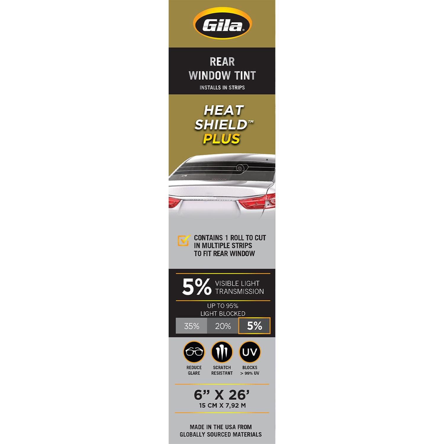 Gila Film Products USS72 Gila Heat Shield Plus Rear Window Tint Film