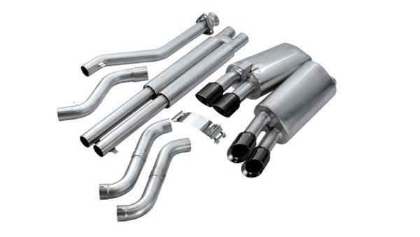 Corsa 1992-1995 Chevrolet Corvette C4 5.7L V8 LT1 Sport Cat-Back Exhaust w/ Twin 3.5in Black Tips thumbnail 2