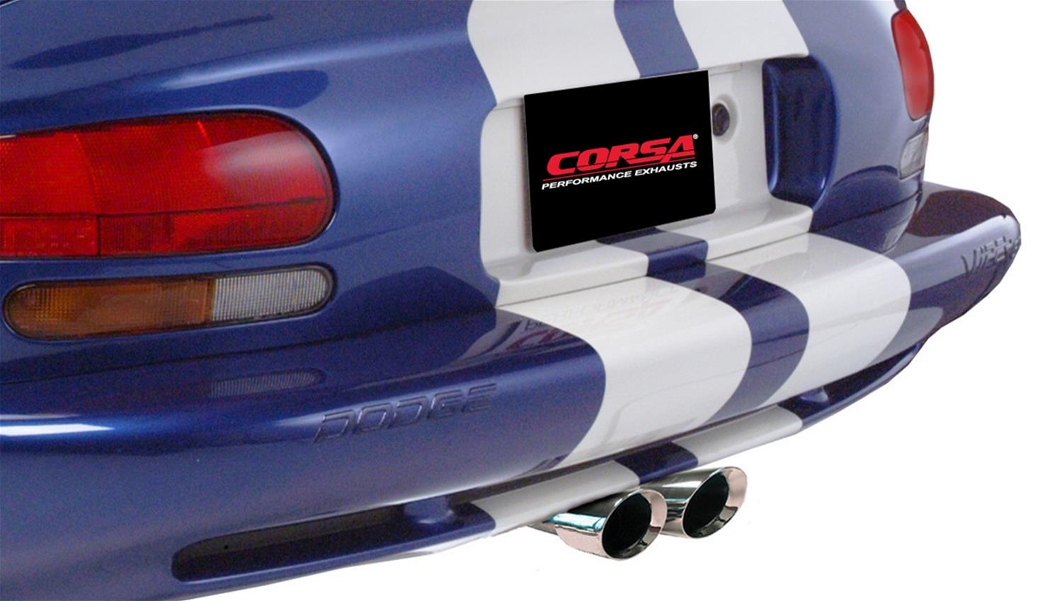 Corsa 1996-2002 Dodge Viper GTS 8.0L V10 Polished Sport Cat-Back Exhaust w/ 2.5in Inlet thumbnail 2