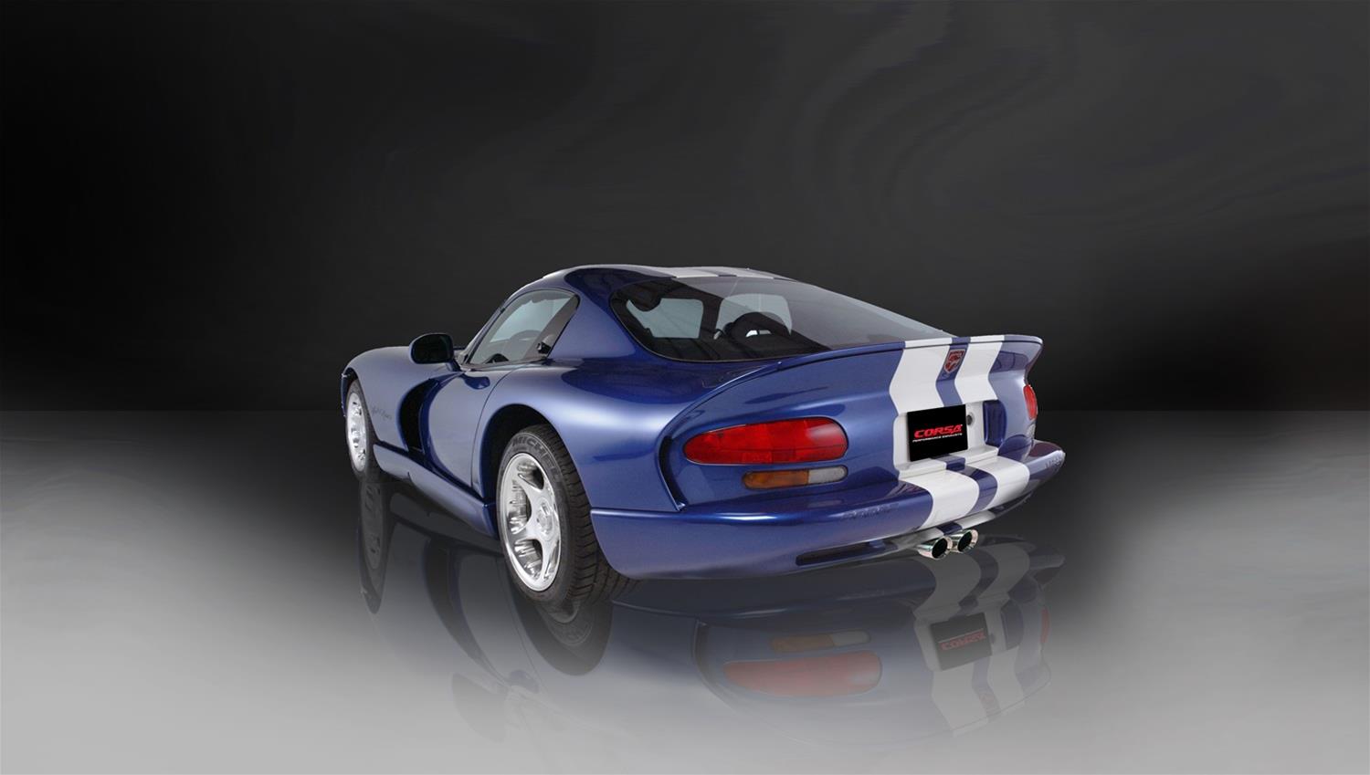 Corsa 1996-2002 Dodge Viper GTS 8.0L V10 Polished Sport Cat-Back Exhaust w/ 2.5in Inlet thumbnail 3