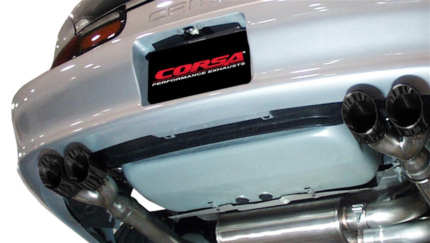 Corsa 1998-2002 Chevrolet Camaro Convertible Z28 5.7L V8 LS1 Black Tip Sport Cat-Back Exhaust thumbnail 3