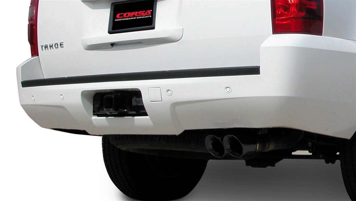 Corsa 2007-2008 Chevrolet Tahoe 5.3L V8 Black Sport Cat-Back Exhaust thumbnail 2