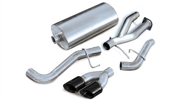 Corsa 2002-2006 Cat-Back Exhaust w/Black Twin 4in Tips 02-06 Cadillac Escalade 6.0L V8 thumbnail 2