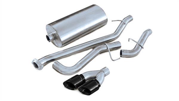 Corsa 2001-2006 Chevrolet Tahoe 5.3L V8 3in Cat-Back Single Side w Twin 4in Black Pro-Series Tips thumbnail 2