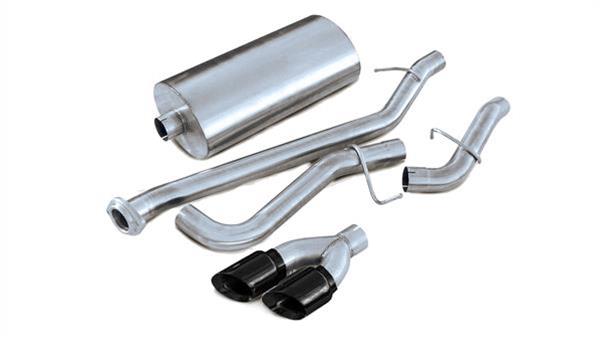 Corsa 2001-2006 Chevrolet Suburban 5.3L V8 3in Cat-Back Single Side w Twin 4in Black Pro-SeriesTips thumbnail 2