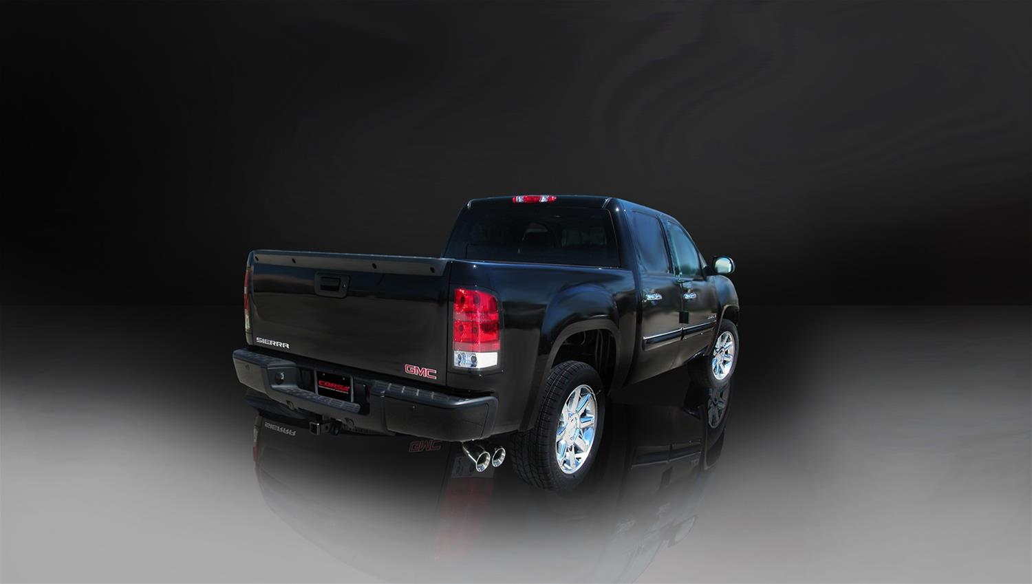 Corsa 2007-2008 Chevrolet Silverado Crew Cab/Short Bed 1500 4.8L V8 Polished Sport Cat-Back Exhaust thumbnail 3