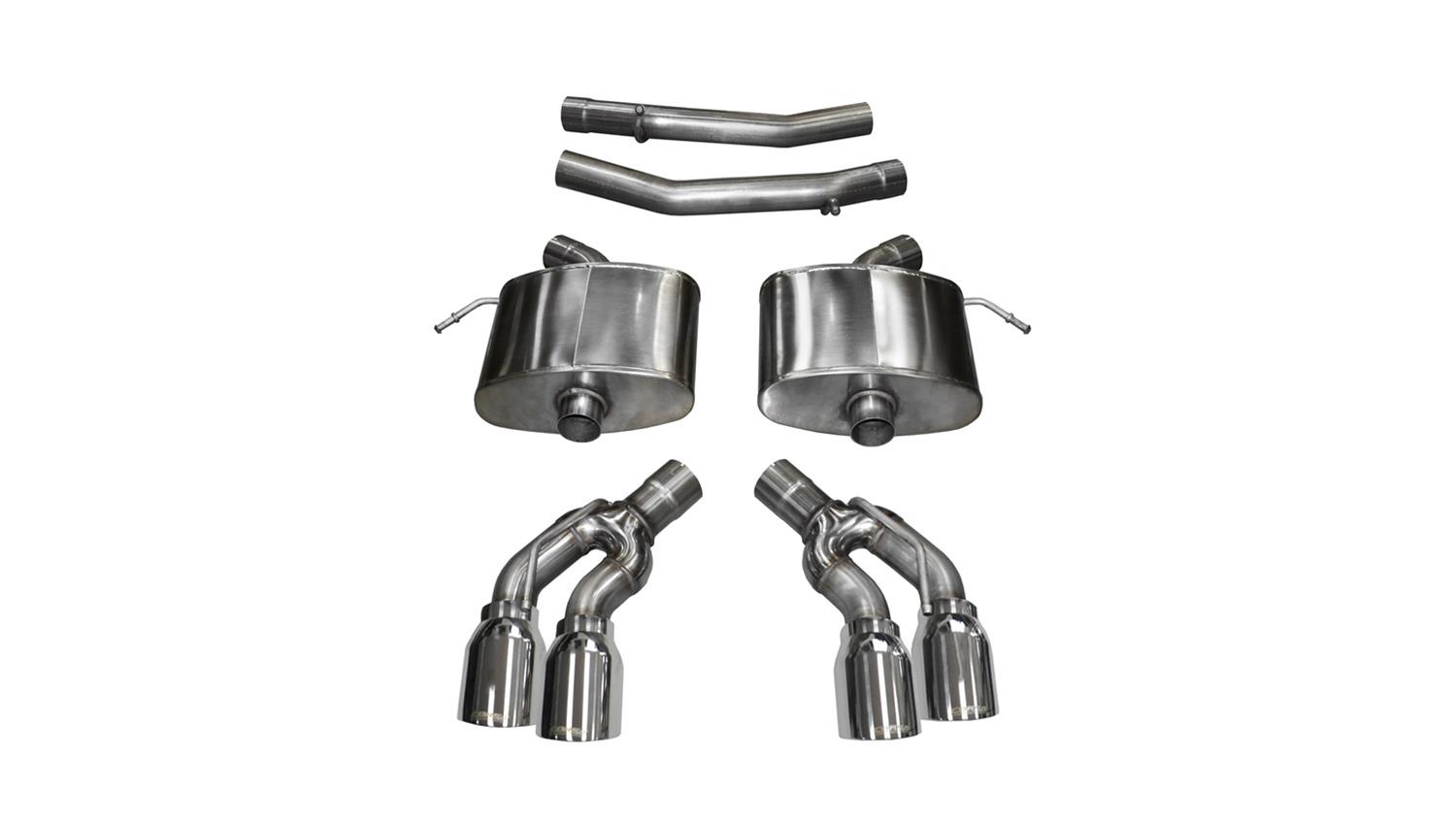 Corsa 2016-2019 Cadillac CTS V Sedan 6.2L V8 2.75in Polished Sport Axle-Back Exhaust