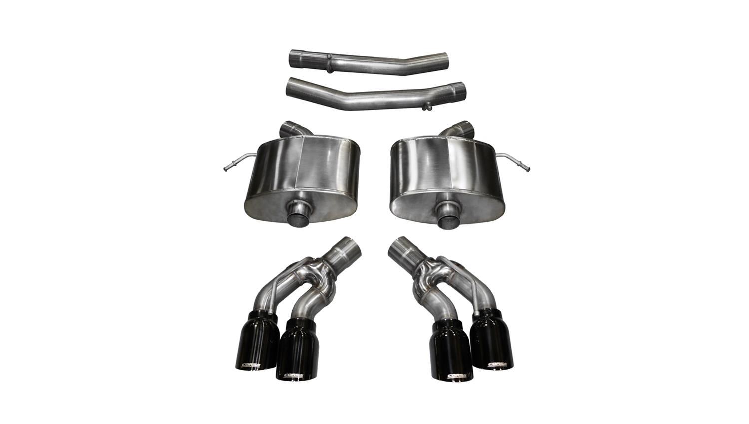 Corsa 2016-2019 Cadillac CTS V 6.2L V8 2.75in Black Sport Axle-Back Exhaust