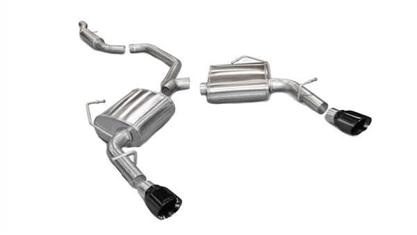Corsa 2011-2014 Chrysler 200/Dodge Avenger V6 Black Sport Cat-Back Exhaust thumbnail 2