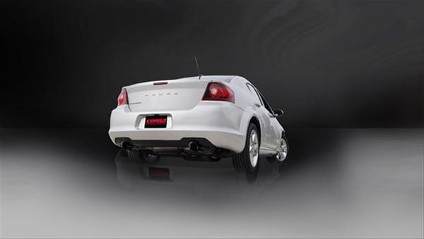 Corsa 2011-2014 Chrysler 200/Dodge Avenger V6 Black Sport Cat-Back Exhaust thumbnail 3