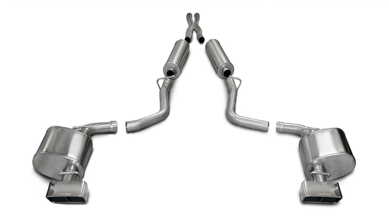 Corsa 2009-2010 Dodge Challenger R/T 5.7L V8 Auto Polished Xtreme Cat-Back Exhaust thumbnail 4