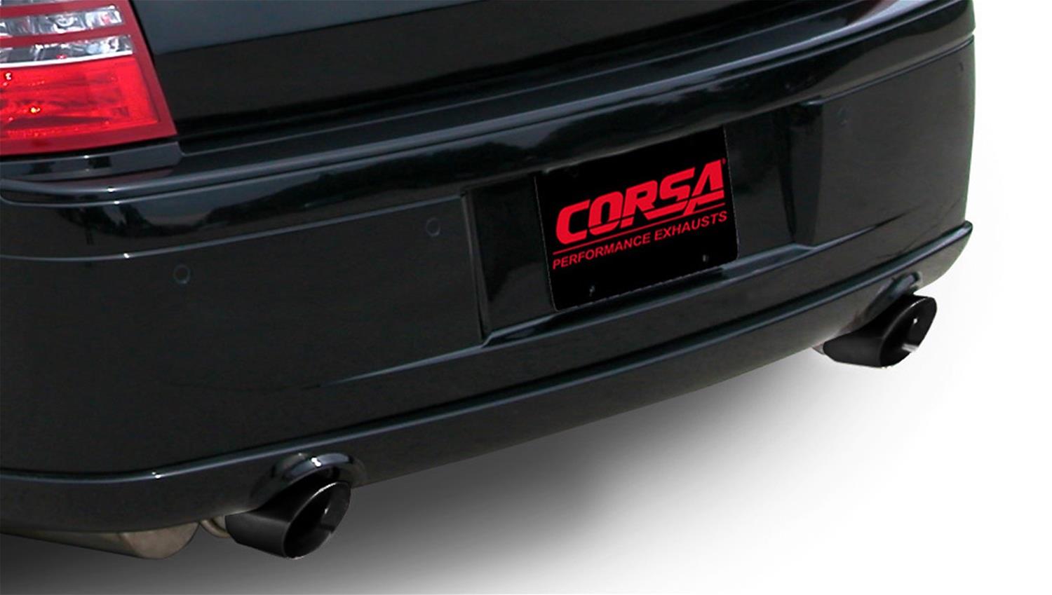 Corsa 2005-2010 Dodge Charger SRT-8 6.1L V8 Black Xtreme Cat-Back Exhaust thumbnail 2