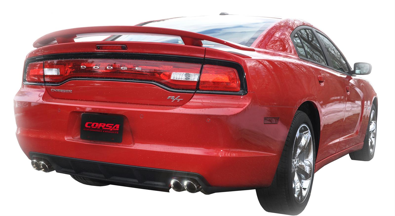 Corsa 2011-2013 Dodge Charger R/T 5.7L V8 Polished Sport Cat-Back Exhaust thumbnail 4