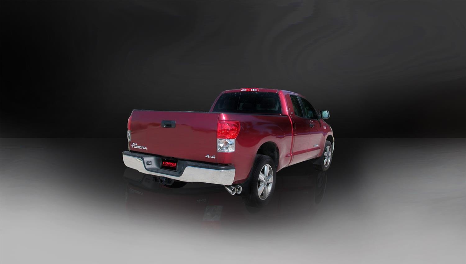 Corsa 2009-2010 Toyota Tundra Double Cab/Crew Max 5.7L V8 Polished Sport Cat-Back Exhaust thumbnail 3