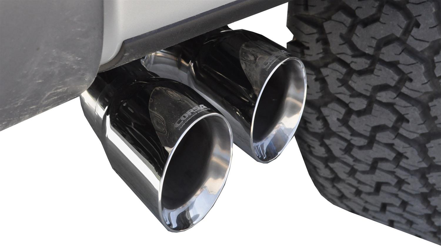 Corsa 2011-14 Ford F-150 Raptor 6.2L V8 133in Wheelbase Xtreme Cat-Back Resonator Delete Kit Exhaust thumbnail 2