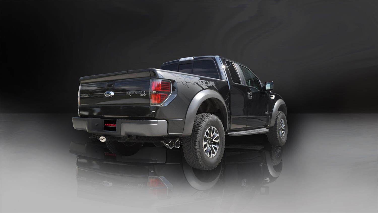 Corsa 2011-14 Ford F-150 Raptor 6.2L V8 133in Wheelbase Xtreme Cat-Back Resonator Delete Kit Exhaust thumbnail 3