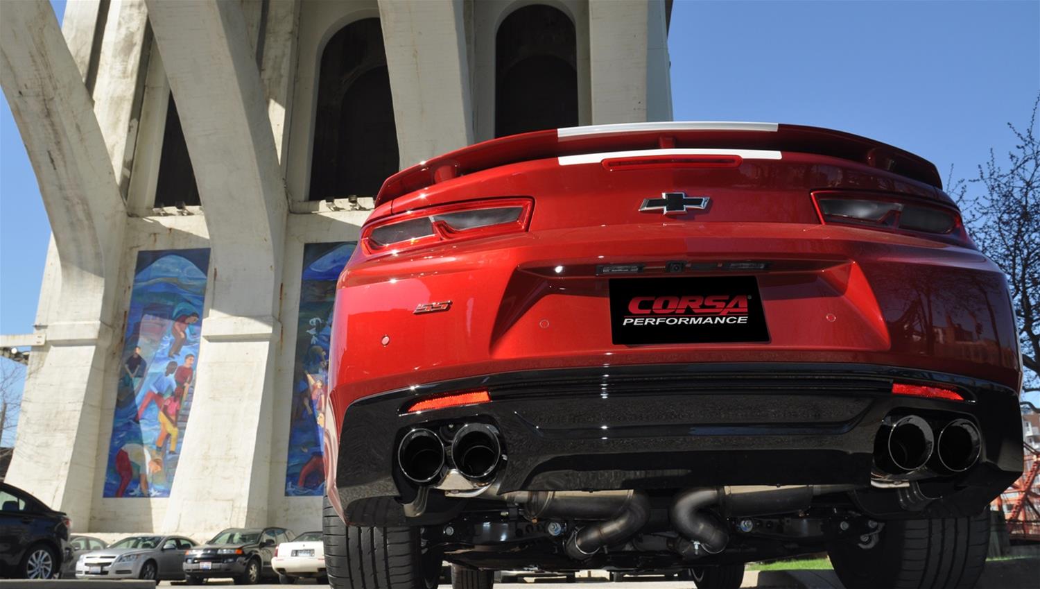 Corsa 2017-24 Chevy Camaro ZL1 2.75in Inlet / 4.0in Outlet Black PVD Tip Kit (For Corsa ExhaustOnly) thumbnail 2