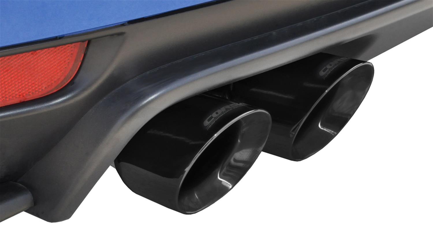 Corsa 2008-2014 Subaru Impreza Hatchback STI 2.5L Turbo Manual Black Sport Cat-Back Exhaust thumbnail 2