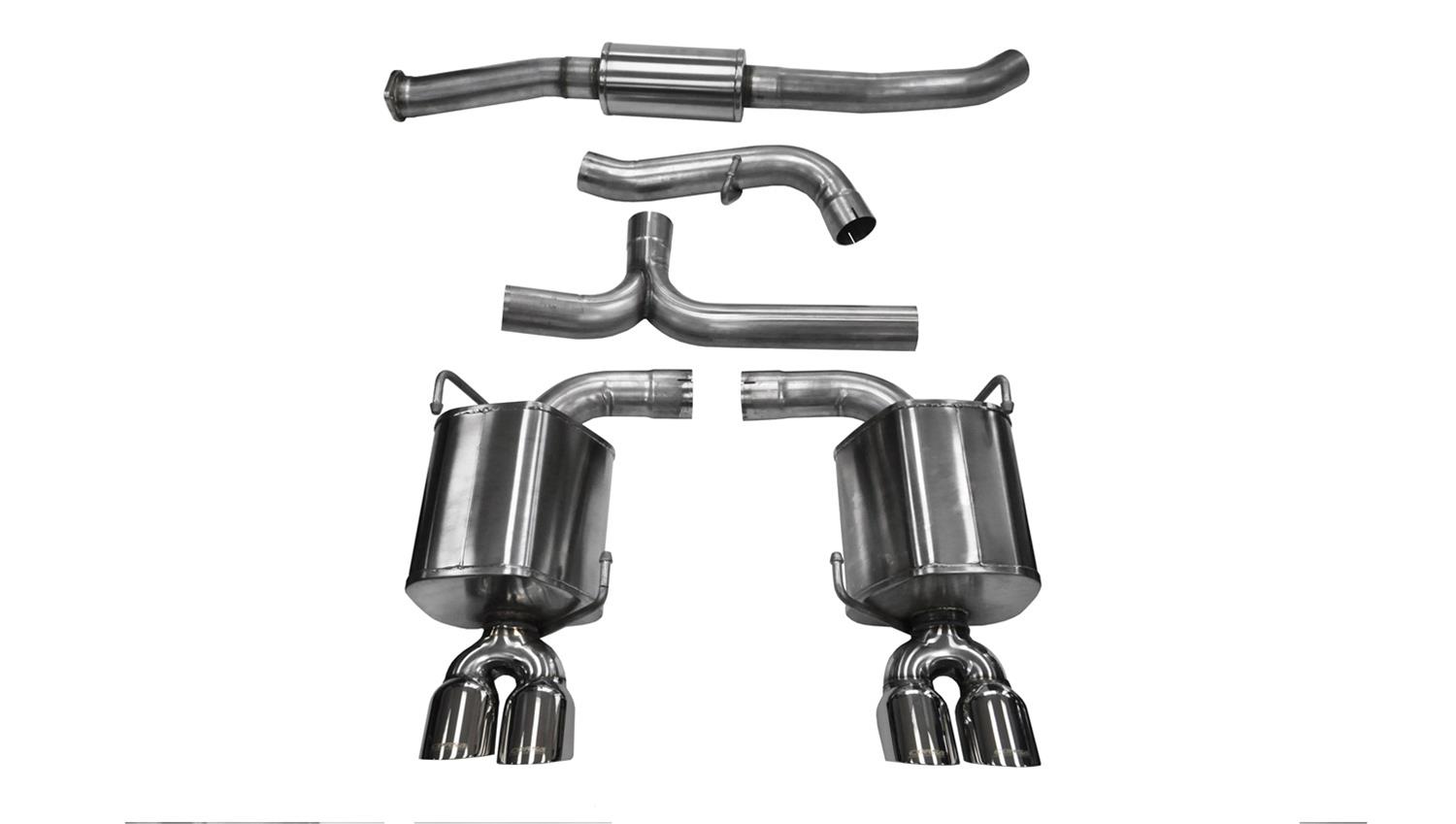 Corsa Sport Exhaust Systems for 2012-2014 IMPREZA - 14863 System, Cat-back, Stainless Steel, Natural, Split Rear Exit, Subaru, 2.5L, Kit