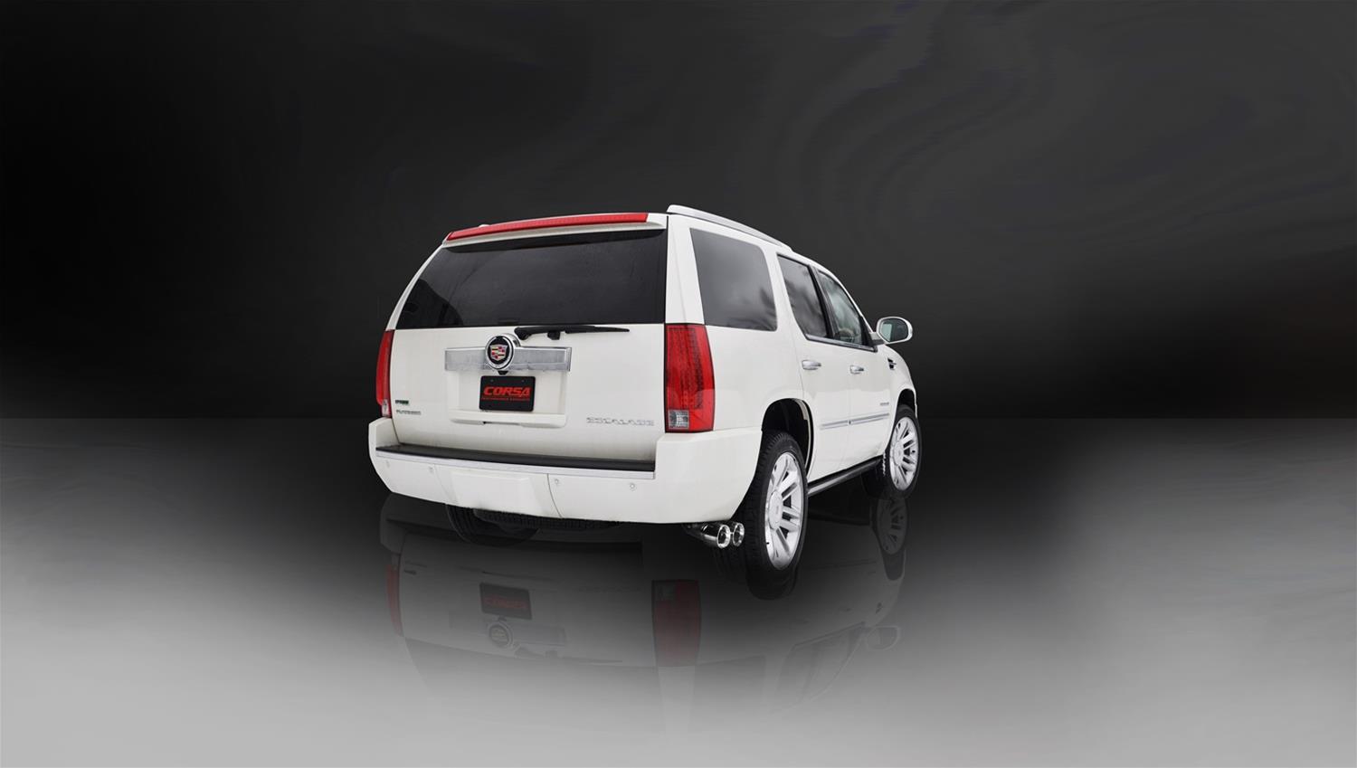 Corsa 2011-2014 Cadillac Escalade ESV 6.2L V8 Polished Sport Cat-Back Exhaust thumbnail 3