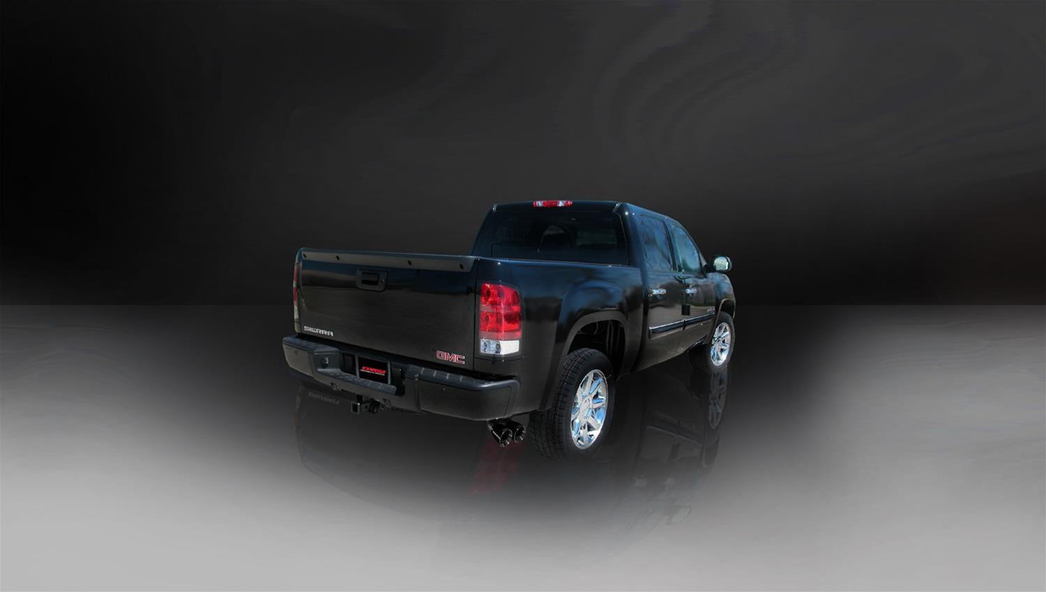 Corsa 2009-2009 Chevrolet Silverado Crew Cab/Short Bed 1500 4.8L V8 Black Sport Cat-Back Exhaust thumbnail 3