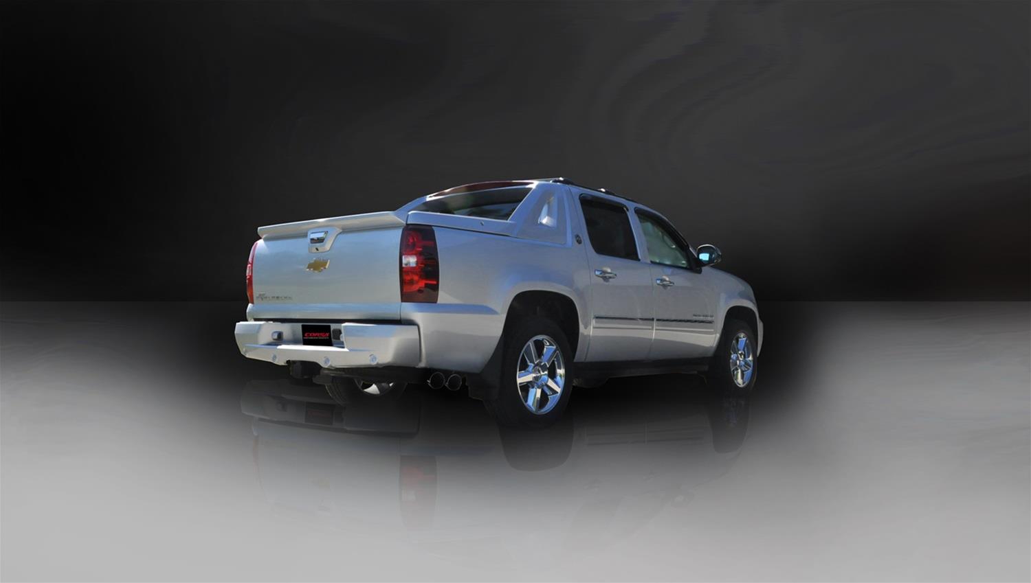 Corsa 2009-2013 Chevrolet Suburban 1500 5.3L V8 Black Sport Cat-Back Exhaust thumbnail 2