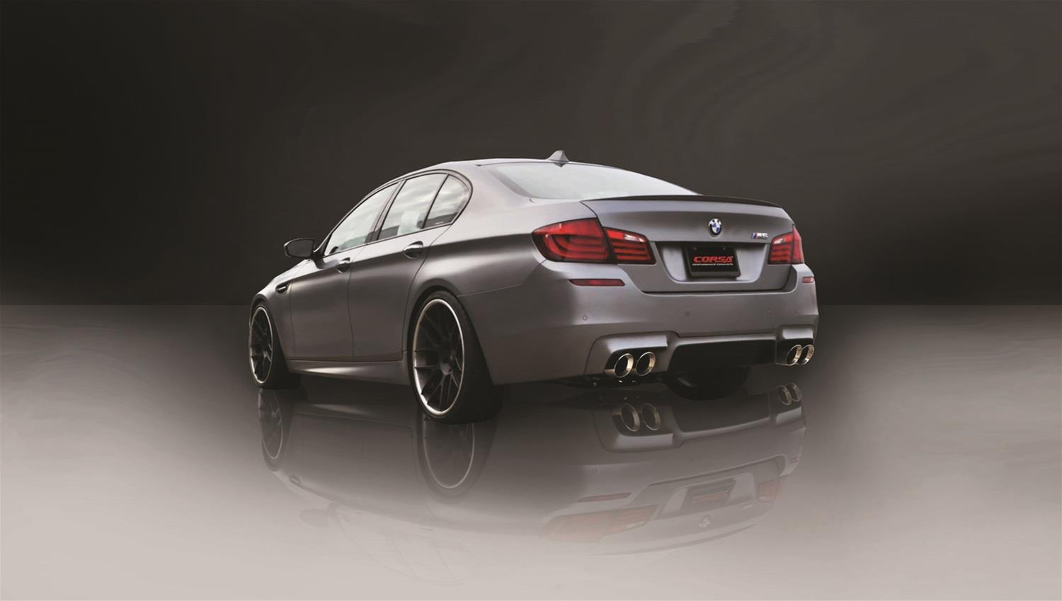Corsa 2012-2017 BMW M5 F10 Polished Sport Axle-Back Exhaust thumbnail 3