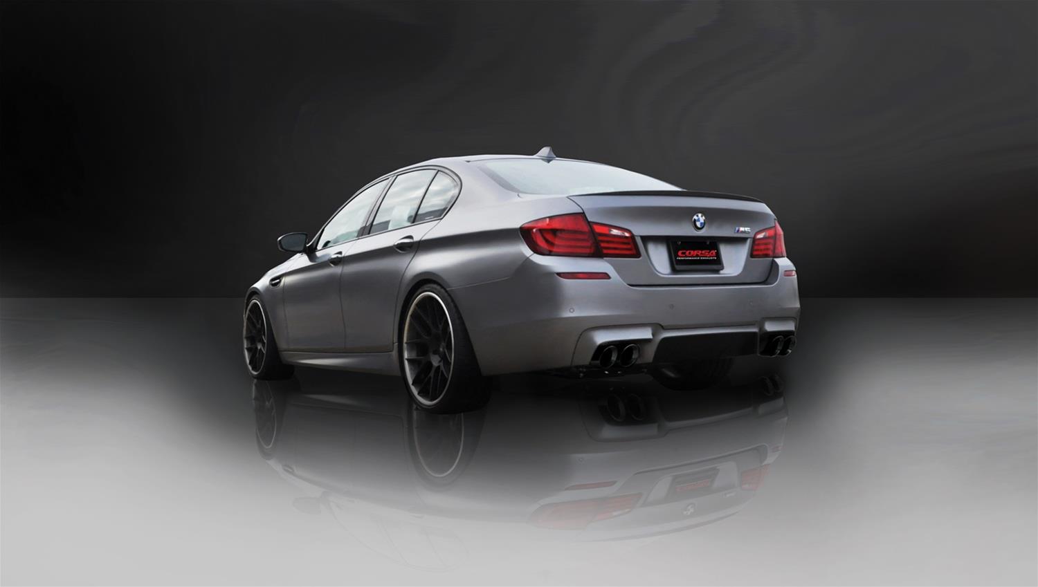 Corsa 2012-2017 BMW M5 F10 Black Sport Axle-Back Exhaust thumbnail 3