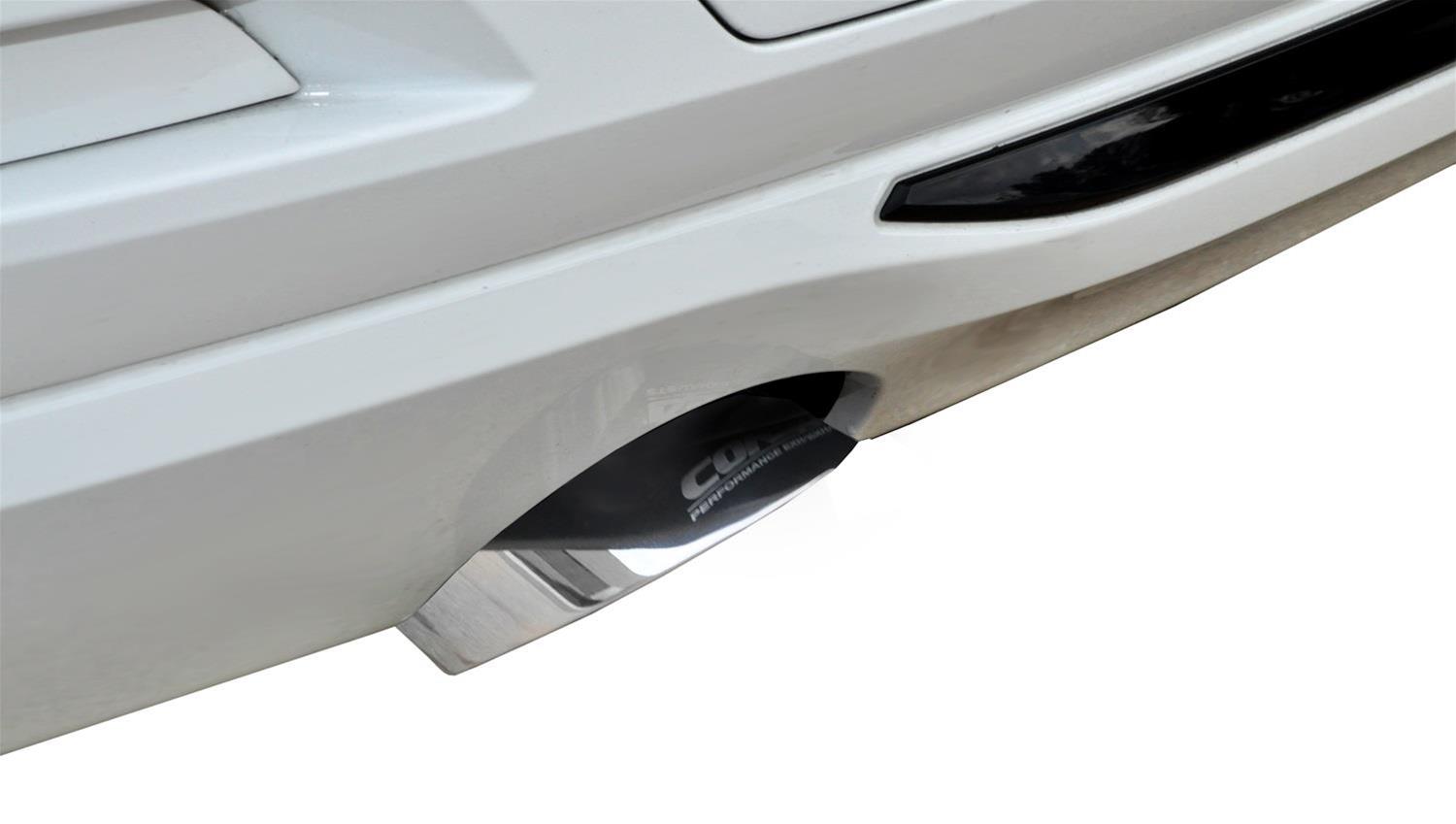 Corsa 12-14 BMW 335i Sedan AWD F30 3in Polished Touring Dual Rear Single 3.5in Tip Cat-Back thumbnail 2