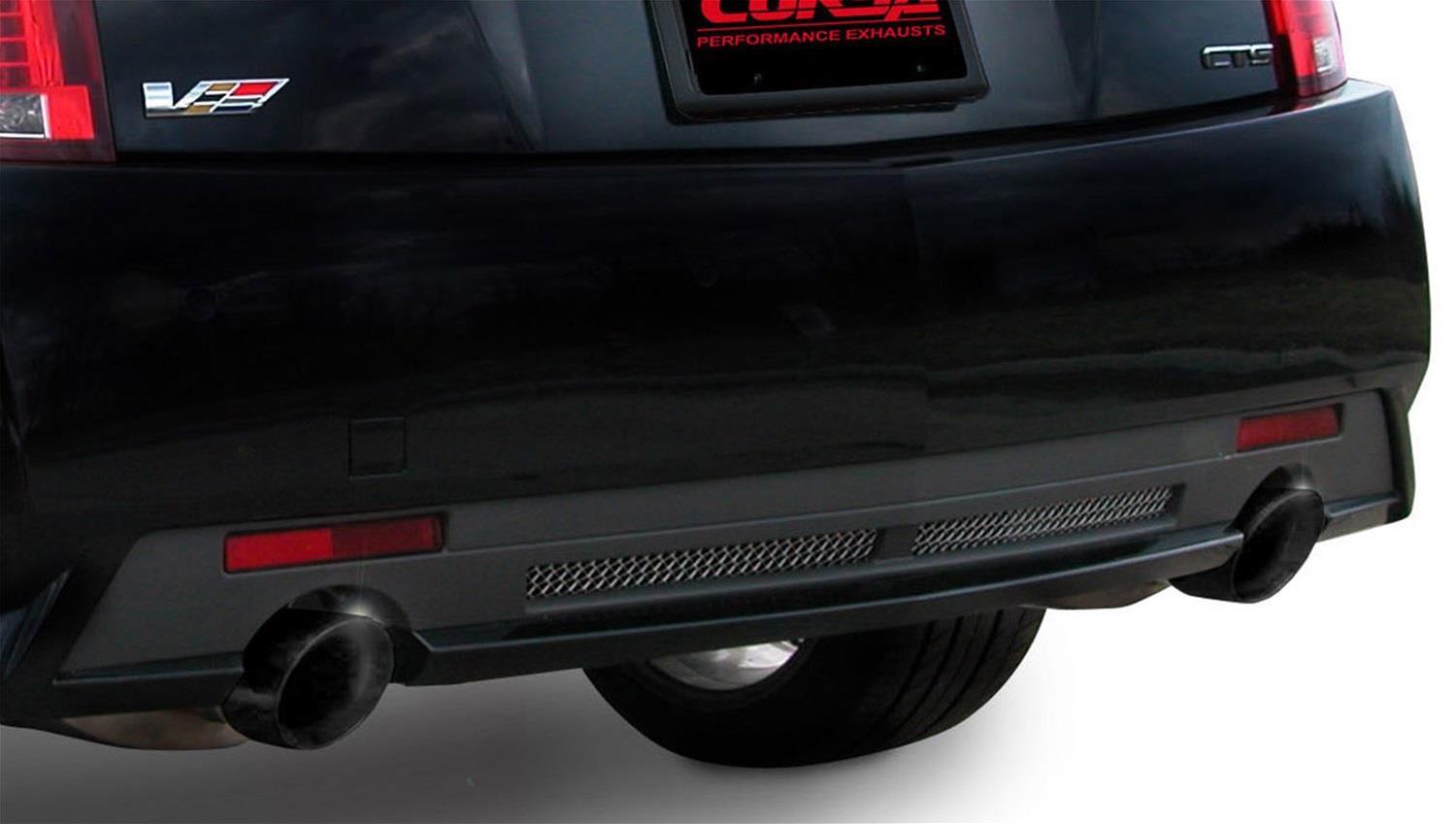 Corsa 2009-2014 Cadillac CTS Sedan V 6.2L V8 Black Touring Axle-Back Exhaust thumbnail 3