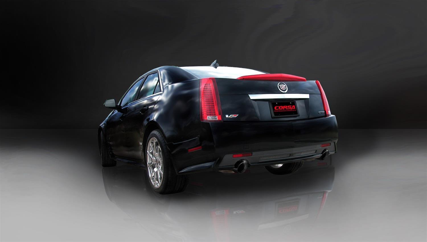 Corsa 2009-2014 Cadillac CTS Sedan V 6.2L V8 Black Touring Axle-Back Exhaust thumbnail 4